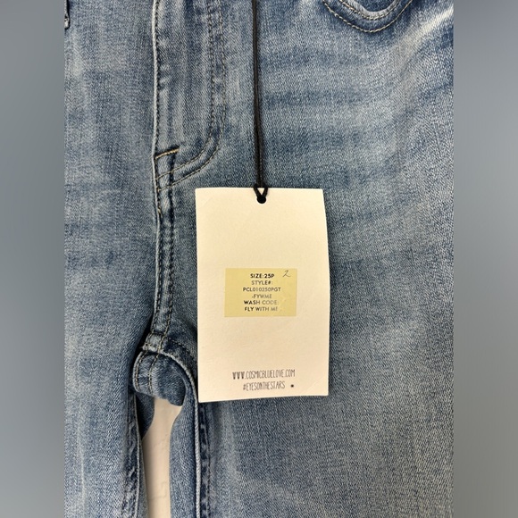 NEW Cosmic Blue Love Fly With Me Blue Med Wash Jeans 25P 0604 - Picture 5 of 9